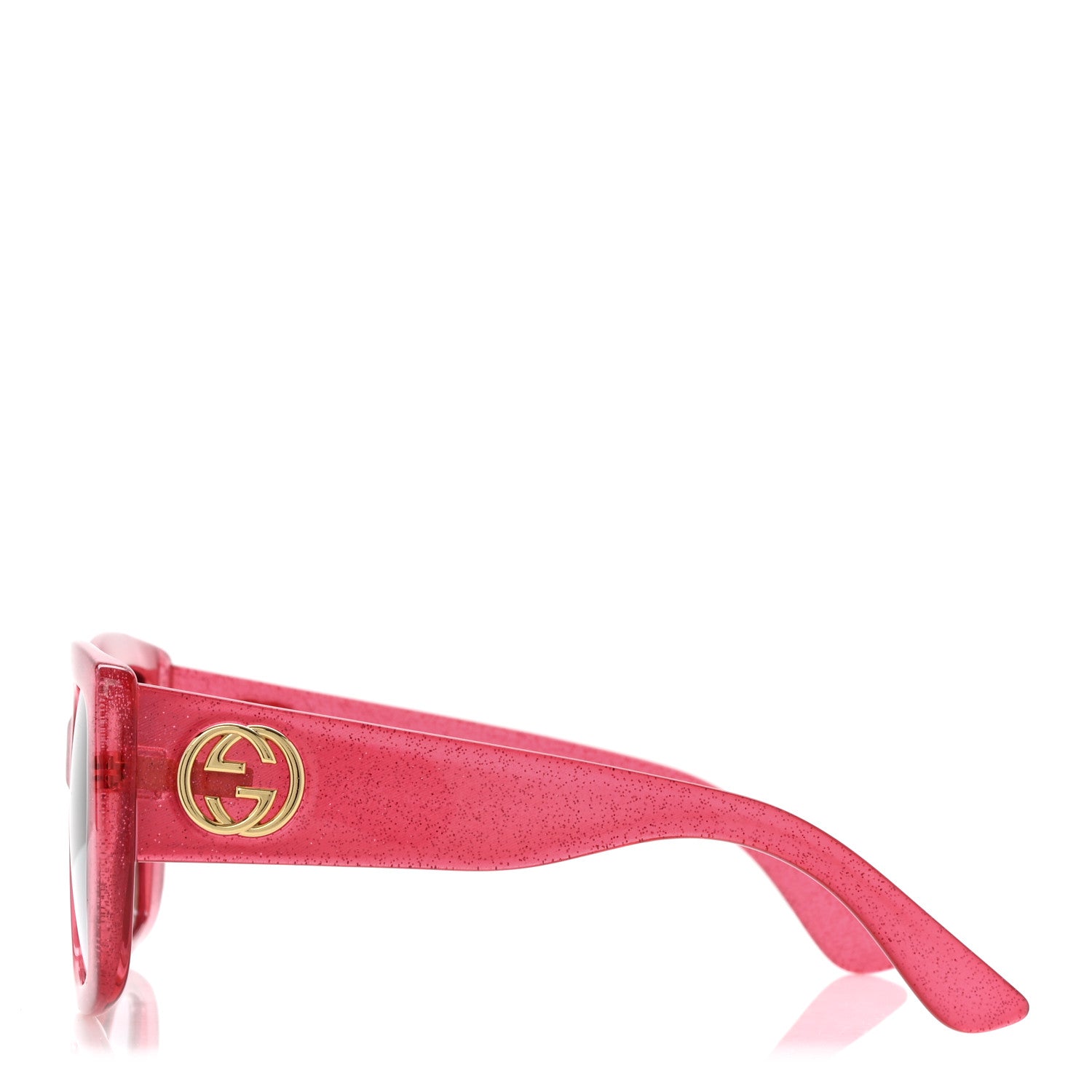Gucci Acetate Square Frame Glitter GG0141S Sunglasses Pink 3 of 7