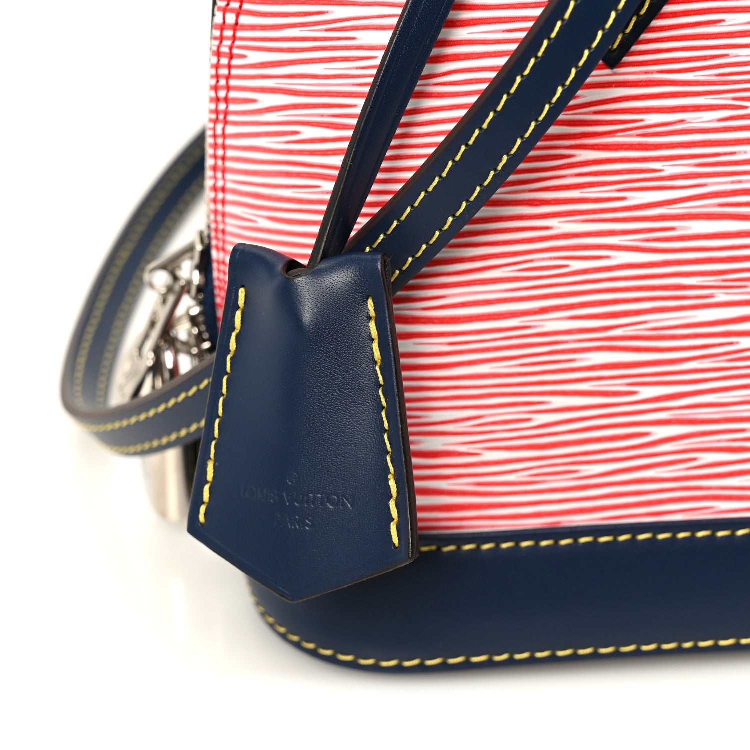 Louis Vuitton Epi Alma BB Denim Red 8 of 12
