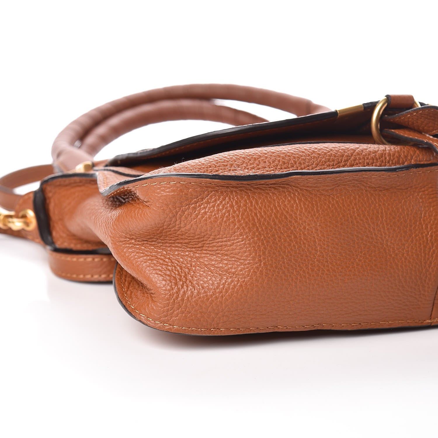 Chloe Calfskin Small Marcie Satchel Tan 8 of 10