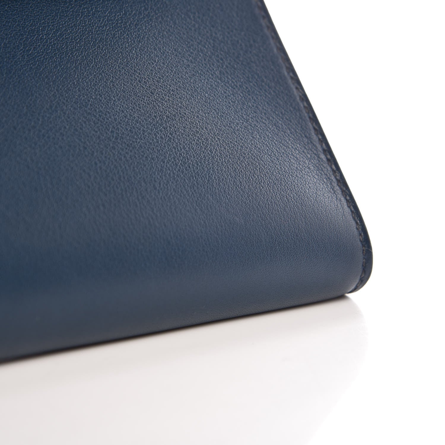 Hermes Swift Kelly Cut Clutch Pochette Bleu De Prusse 9 of 11