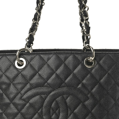 Chanel Caviar Quilted Grand Shopping Tote GST Black 9 of 12