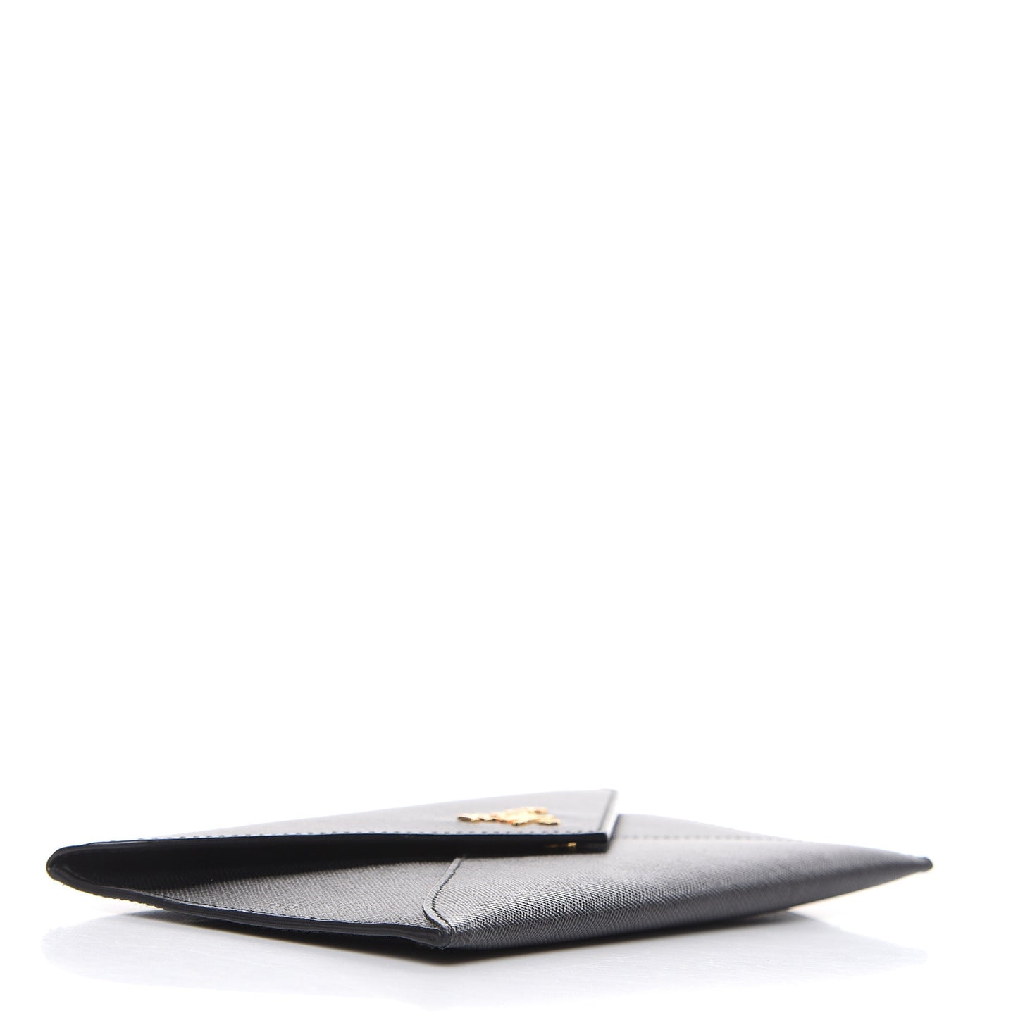Saffiano Metal Envelope Wallet Black