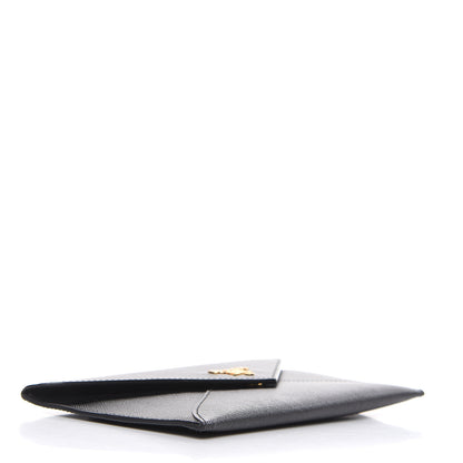 Prada Saffiano Metal Envelope Wallet Black 4 of 8