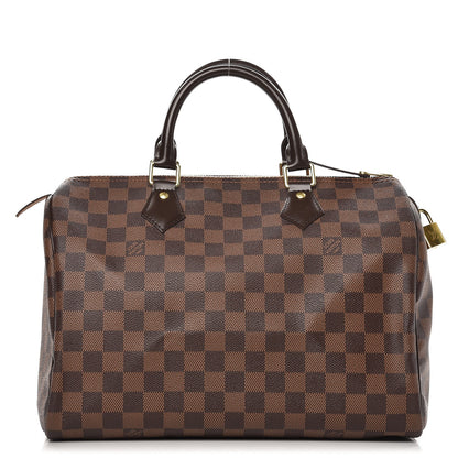 Louis Vuitton Damier Ebene Speedy 30 1 of 9