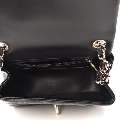 Chanel Lambskin Quilted Mini Square Flap Black 5 of 10