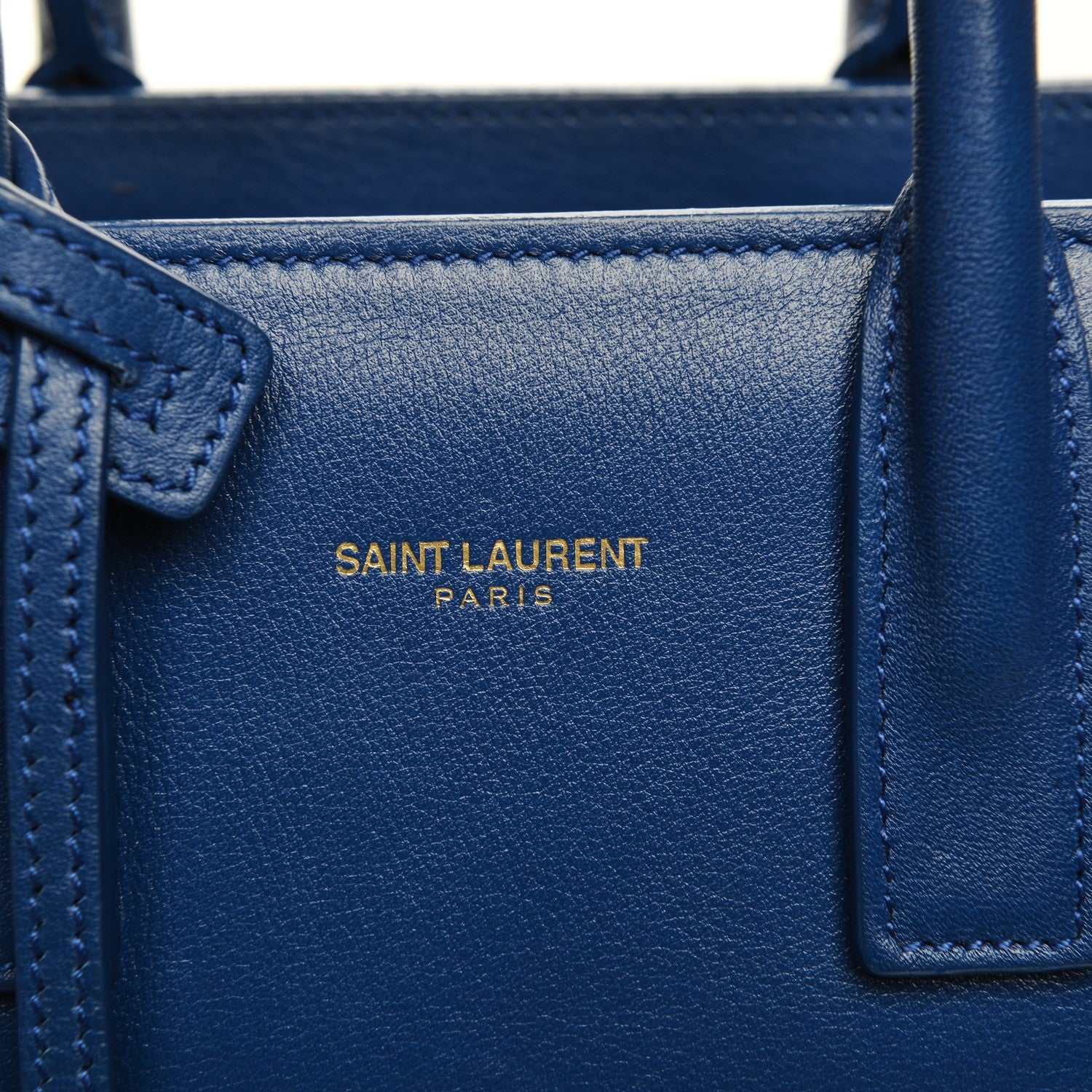 Saint Laurent Calfskin Nano Sac De Jour Royal Blue 7 of 7