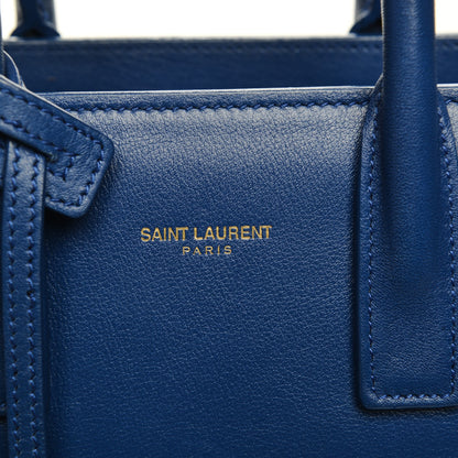 Saint Laurent Calfskin Nano Sac De Jour Royal Blue 7 of 7