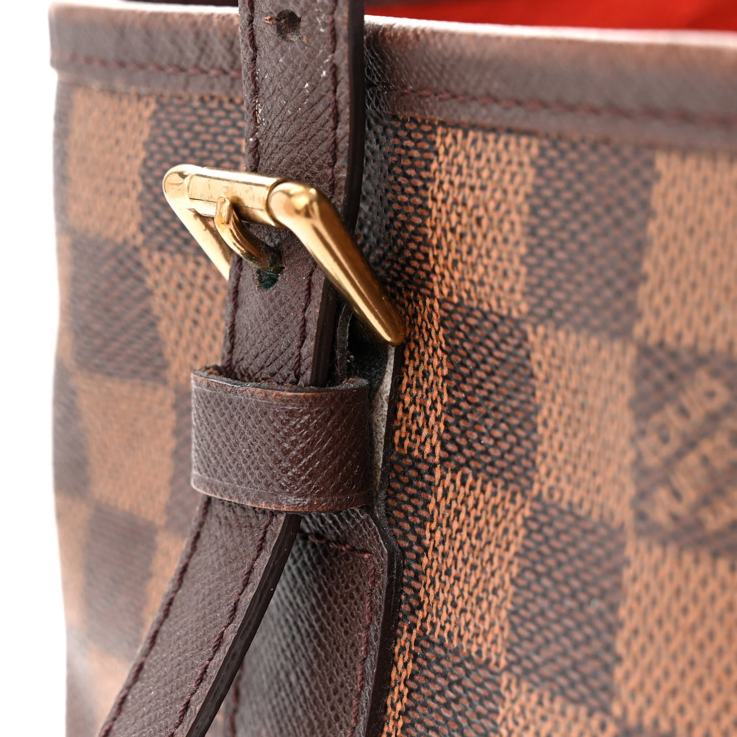 LOUIS VUITTON Damier Ebene Marais Bucket 23