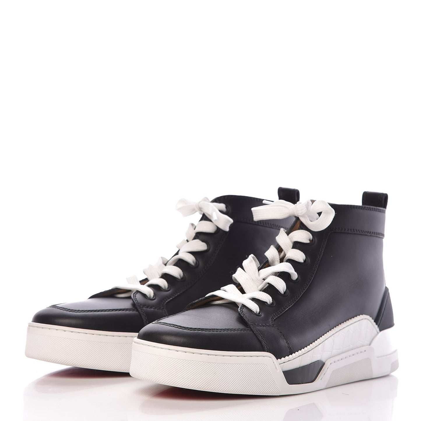 Calfskin Mens Rankick Flat Sneakers 42.5 Black