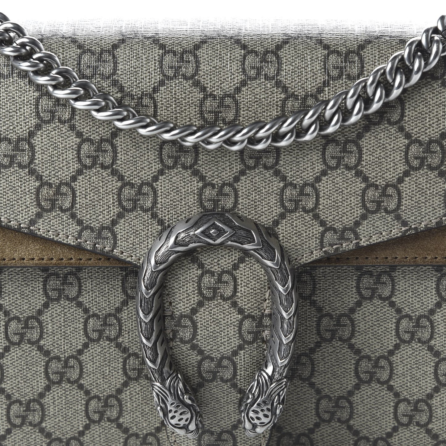 GG Supreme Monogram Small Dionysus Shoulder Bag Taupe