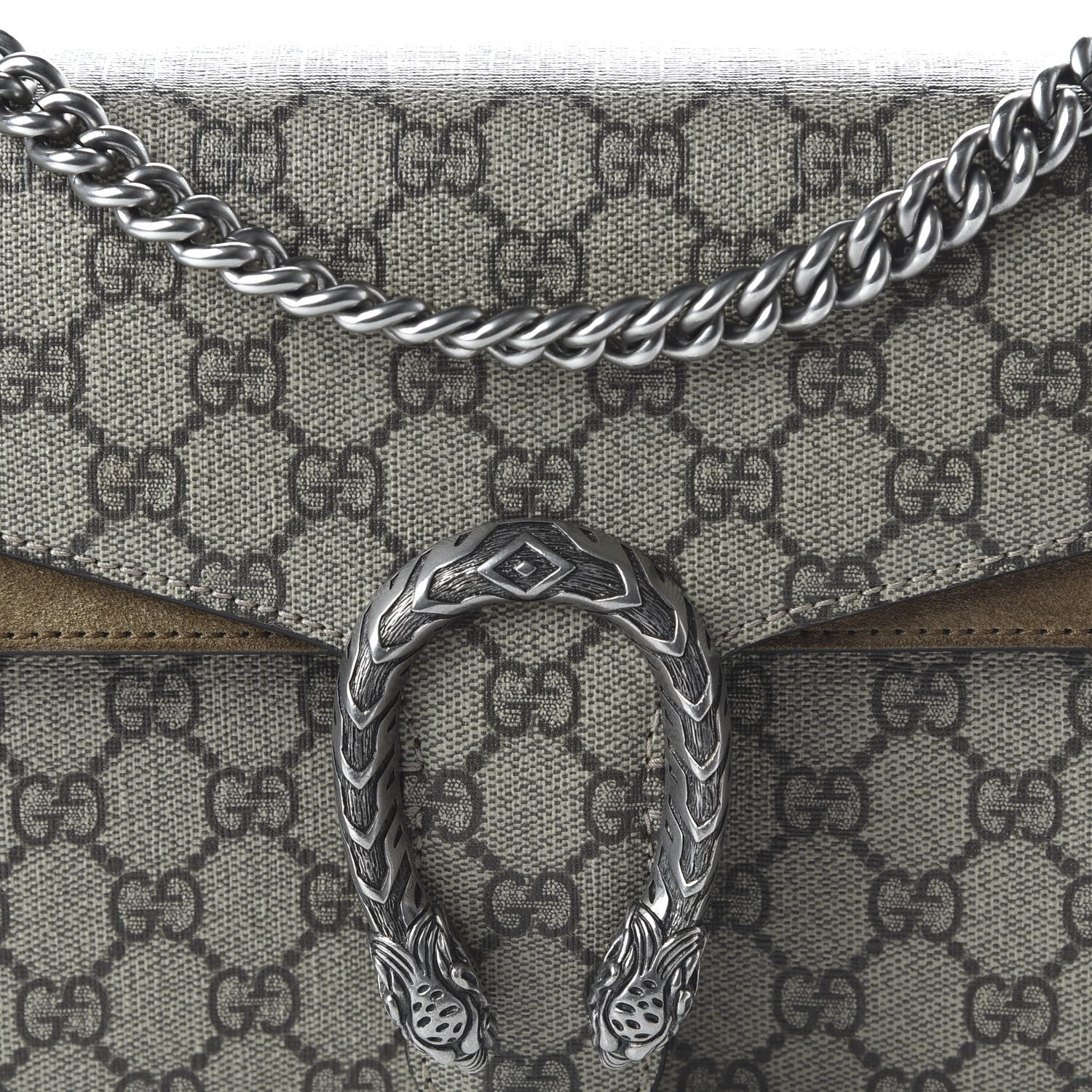 Gucci GG Supreme Monogram Small Dionysus Shoulder Bag Taupe 10 of 10