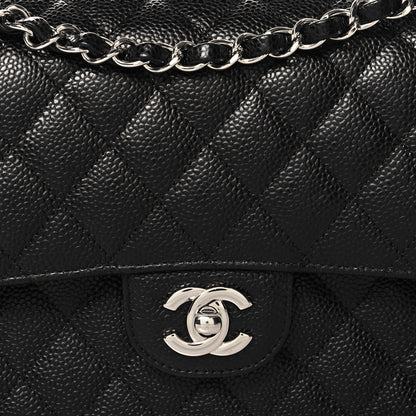 Chanel Caviar Quilted Medium Double Flap Black 8 of 10