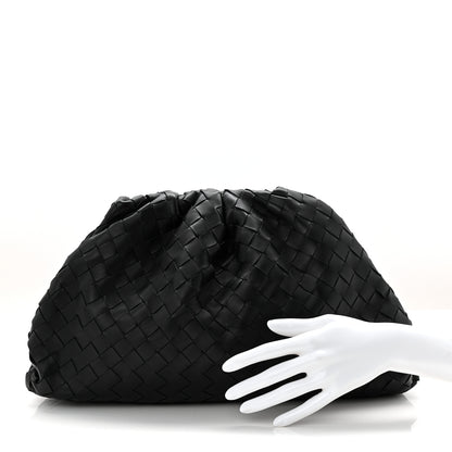 Bottega Veneta Nappa Maxi Intreccio The Pouch Oversized Clutch Black 2 of 10