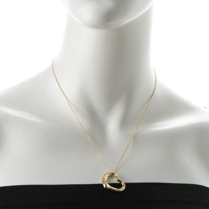Tiffany 18K Yellow Gold Elsa Peretti Medium Open Heart Pendant Necklace 2 of 7