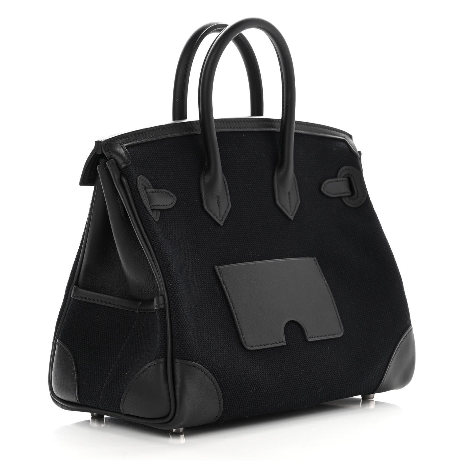 Hermes Toile Goeland Swift Cargo Birkin 25 Black 2 of 12