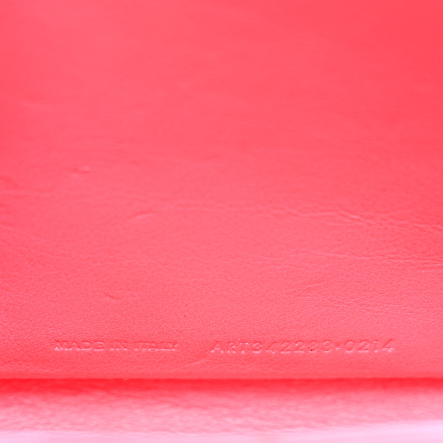 Saint Laurent Grain de Poudre Classic Letters Chain Wallet Fuchsia 7 of 14