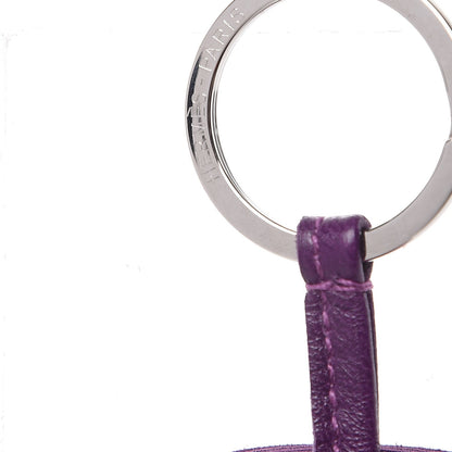 Hermes Lambskin Carmen Tassel Key Holder Violet 4 of 6