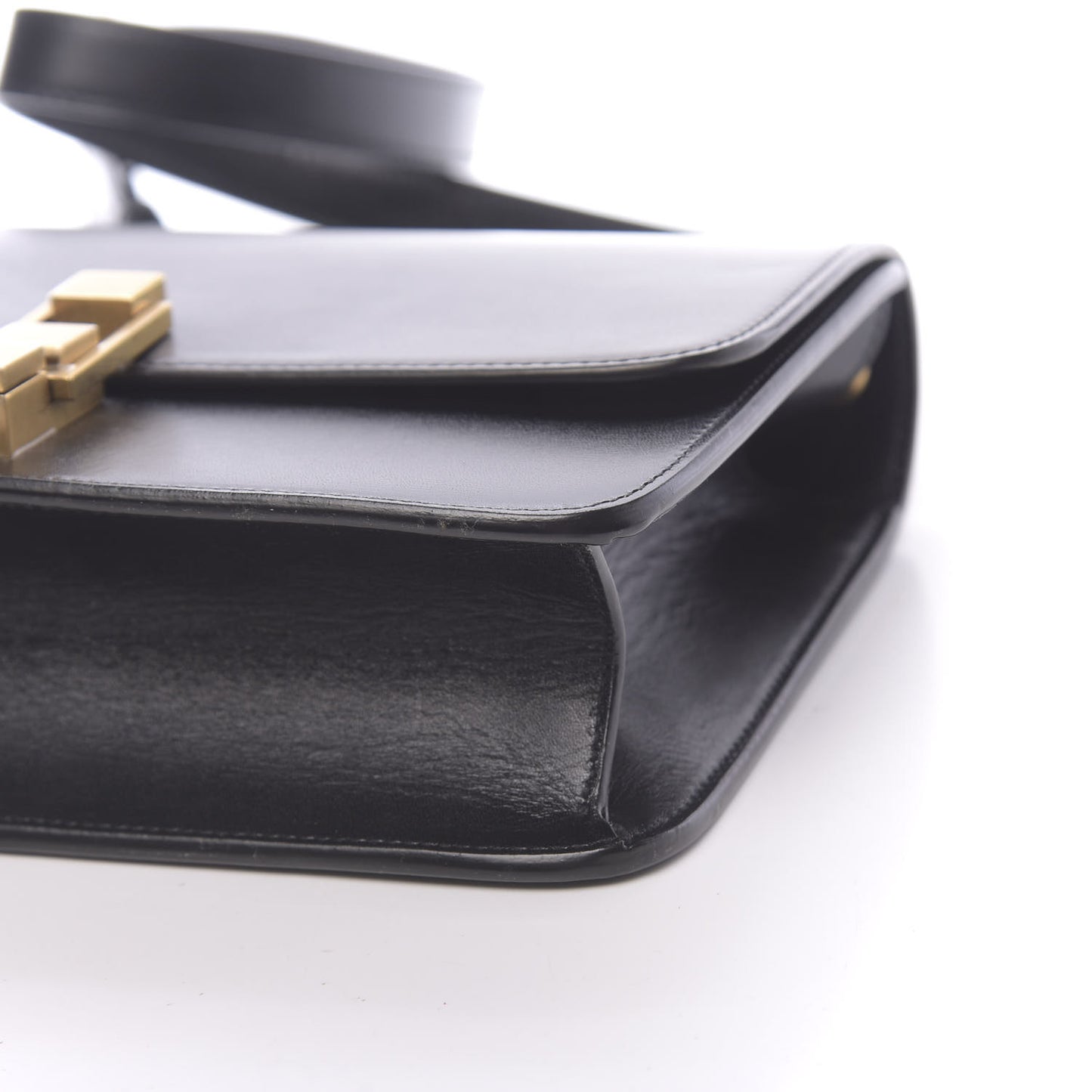 Smooth Calfskin Carre Satchel Black