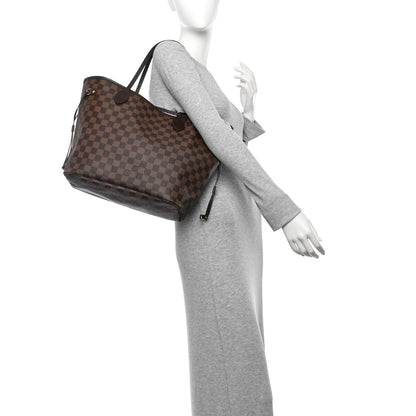 Louis Vuitton Damier Ebene Neo Neverfull MM Rose Ballerine 2 of 10