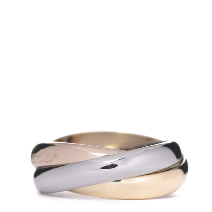 Cartier 18K Pink Yellow White Gold Classic Les Must De Trinity Ring 51 5.75 2 of 4