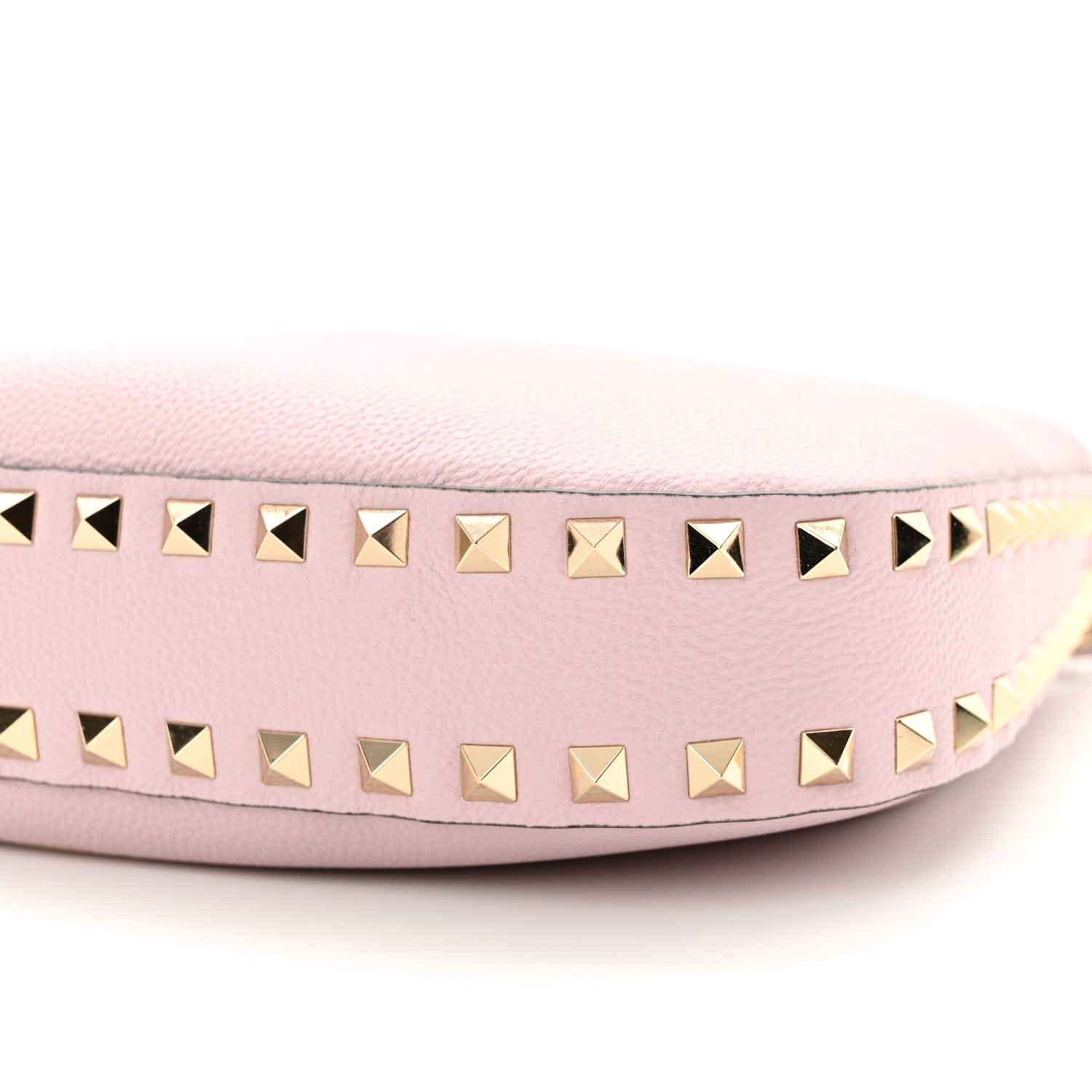 Valentino Garavani Grained Calfskin Rockstud Hobo Bag Water Lilac 9 of 10