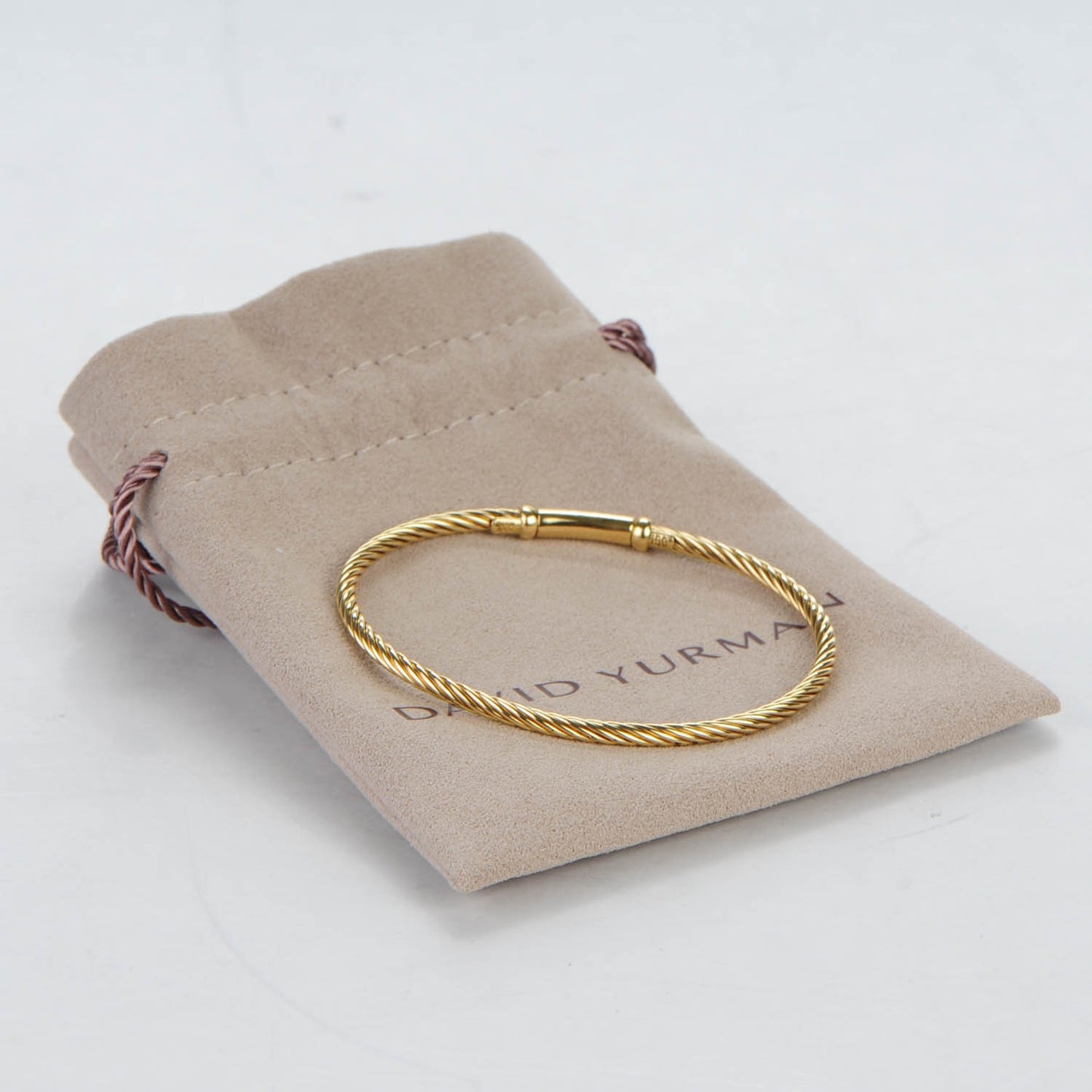 18k Yelow Gold 3mm Cable Classics Bracelet
