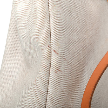 Hermes Toile Vache Calfskin Herbag 30 PM Backpack Natural 9 of 9