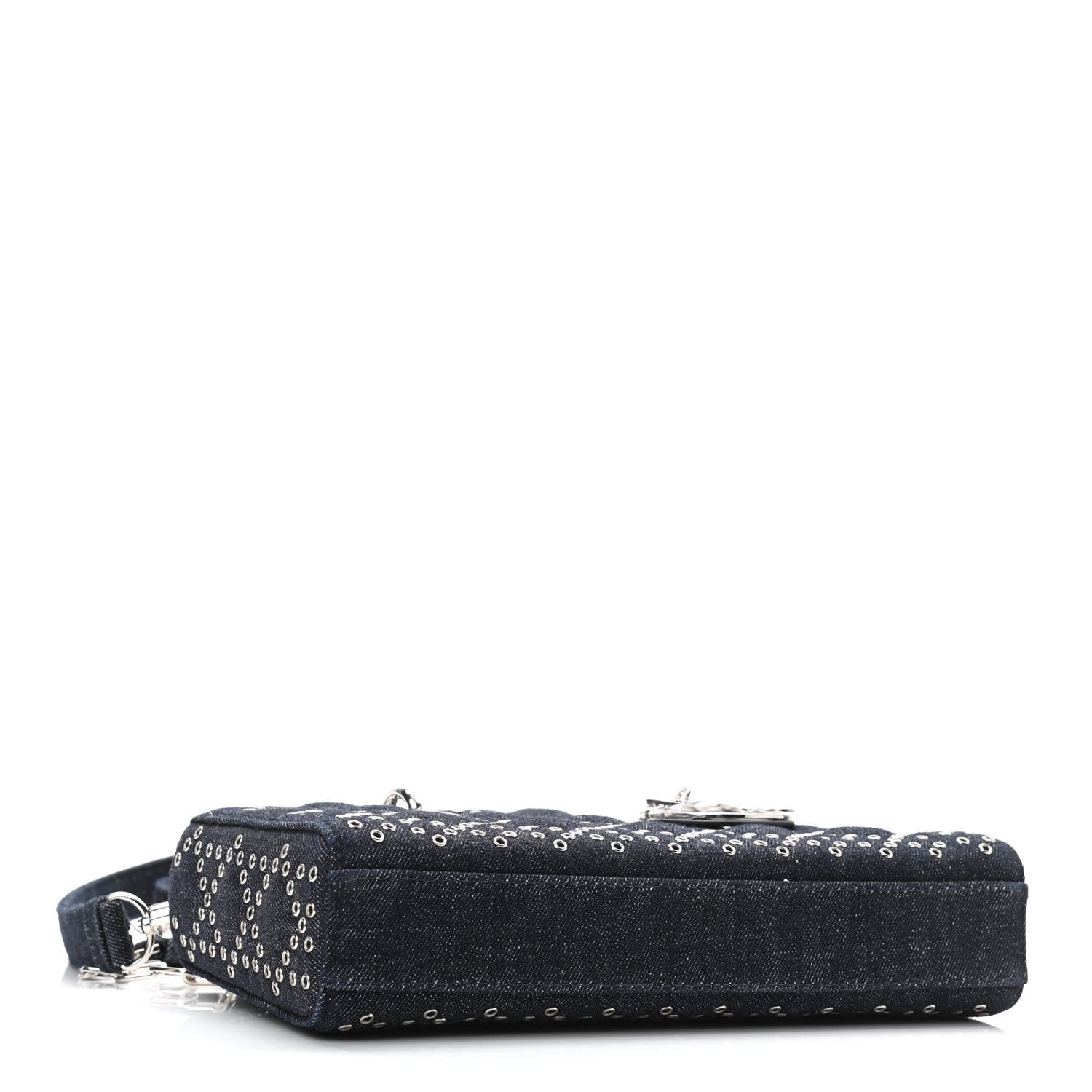 Christian Dior Denim Eyelet Lady D-Joy Blue 4 of 10