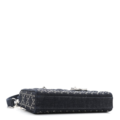 Christian Dior Denim Eyelet Lady D-Joy Blue 4 of 10