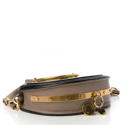 Chloe Calfskin Small Nile Bracelet Minaudiere Bag Motty Grey 4 of 10