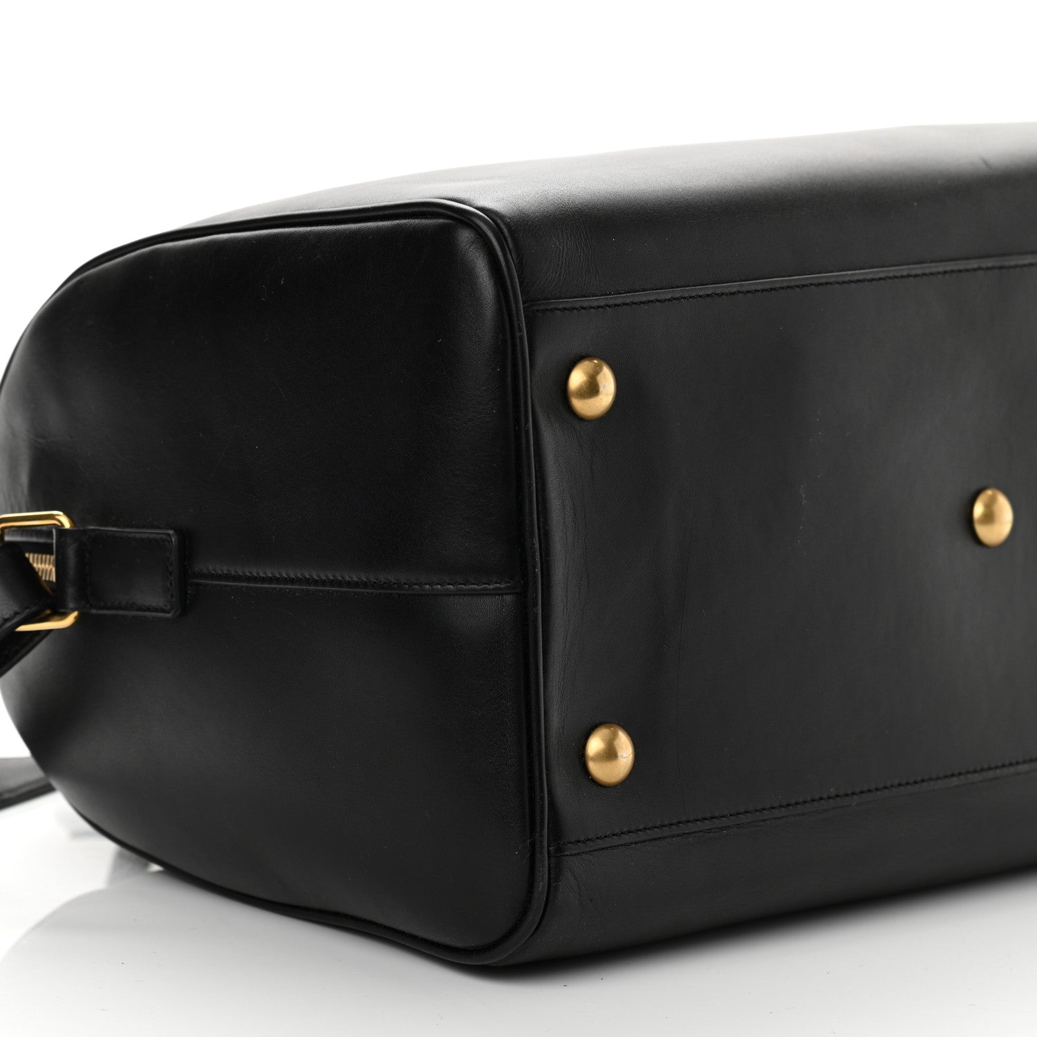 Saint Laurent Calfskin Classic Duffle 6 Black 9 of 11