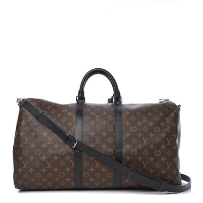 Louis Vuitton Monogram Macassar Keepall Bandouliere 55 1 of 11