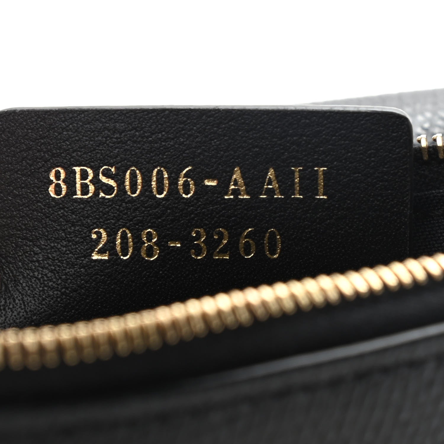 Fendi Vitello Cruise F is Fendi Bi-Color FF 1974 Embossed Medium Envelope Wallet On Chain Black Maya 7 of 14