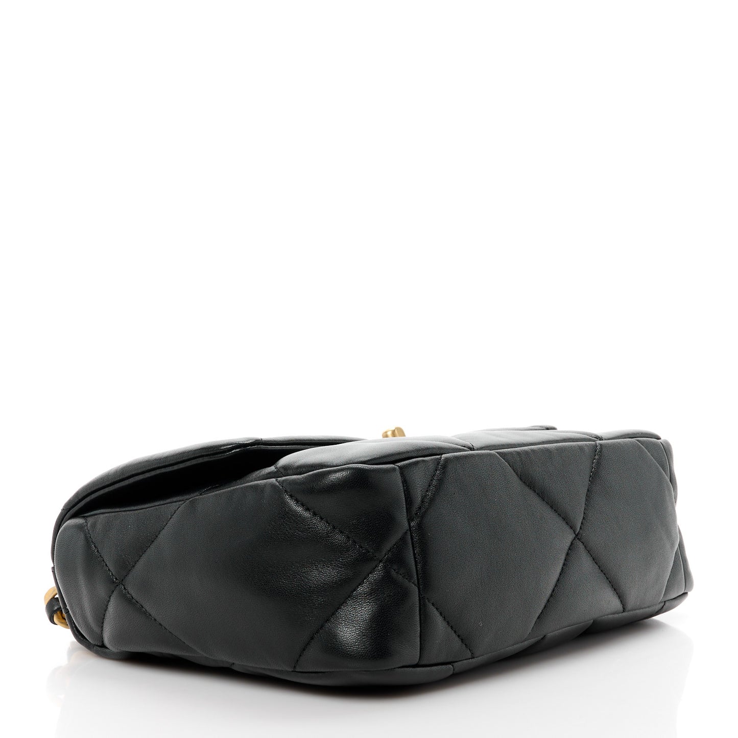 Lambskin Quilted Medium Chanel 19 Flap Black