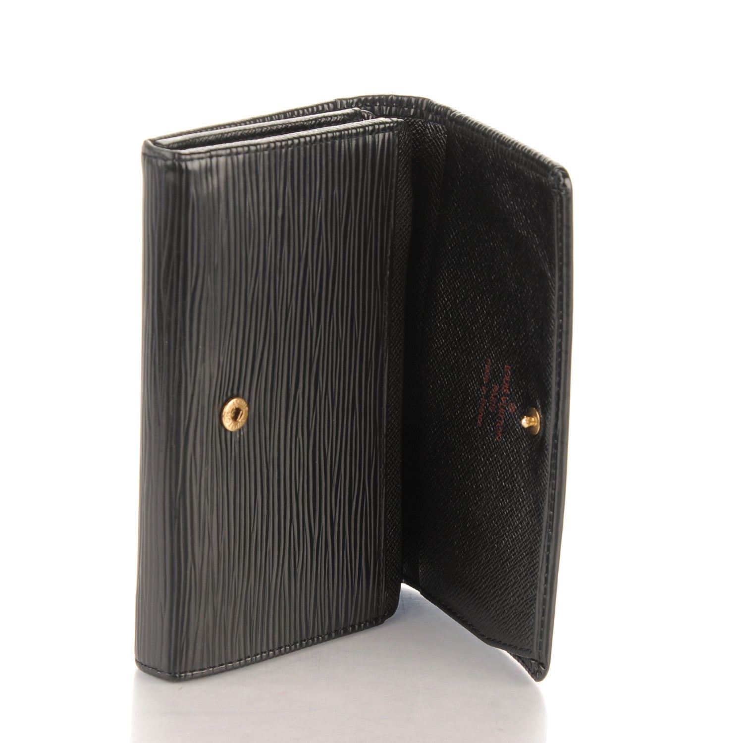 Louis Vuitton Epi Porte-Monnaie Billets Tresor Wallet Black 8 of 8