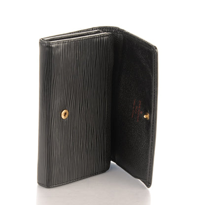 Louis Vuitton Epi Porte-Monnaie Billets Tresor Wallet Black 8 of 8