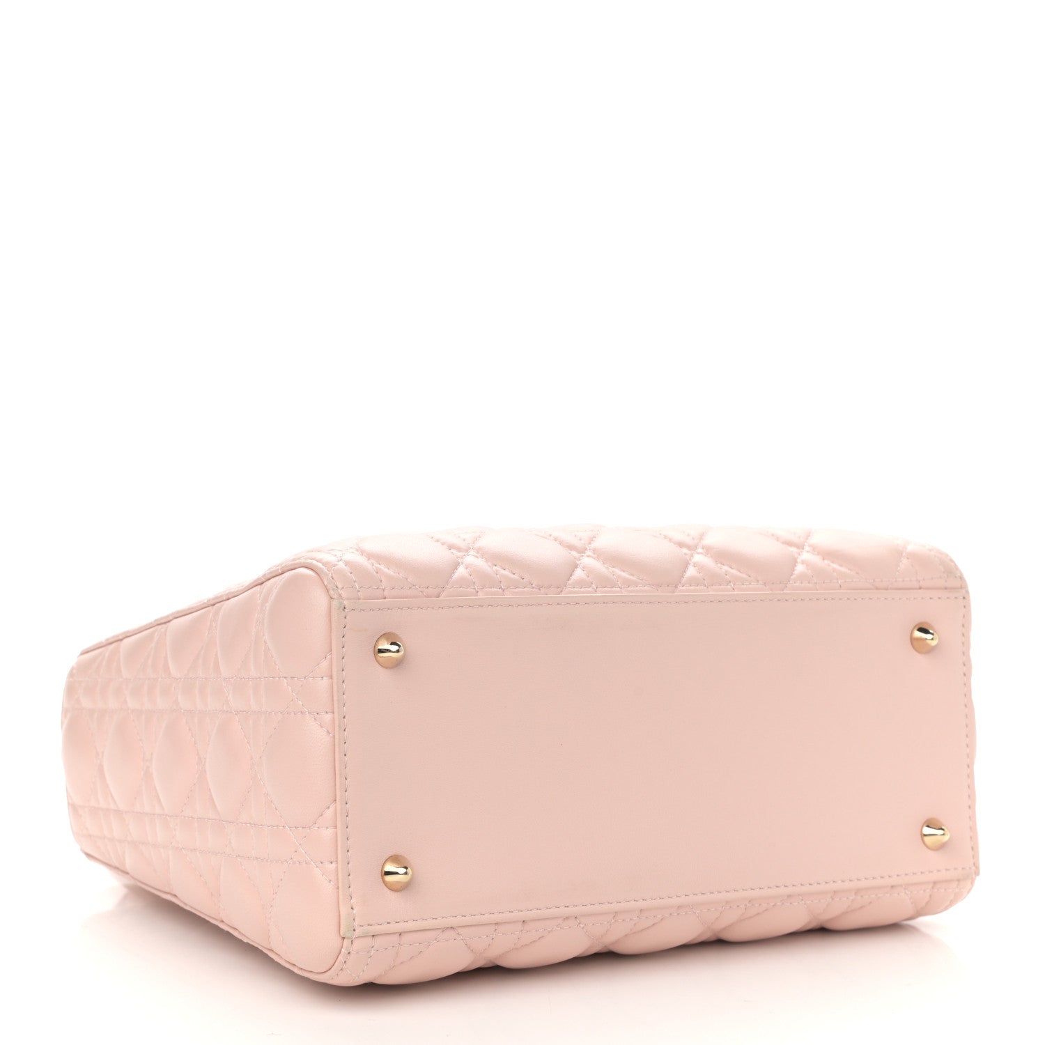 Christian Dior Lambskin Cannage Medium Lady Dior Light Pink 3 of 9