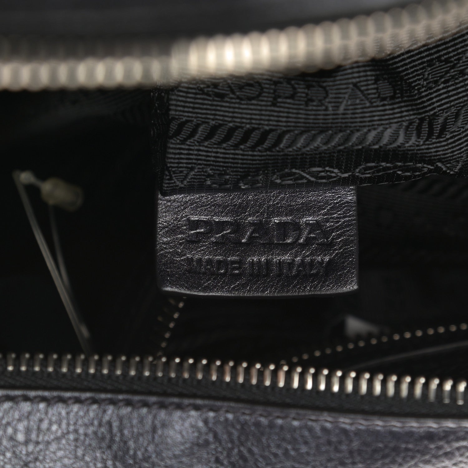 Prada Vitellino Mordo Shoulder Bag Anthracite 7 of 11