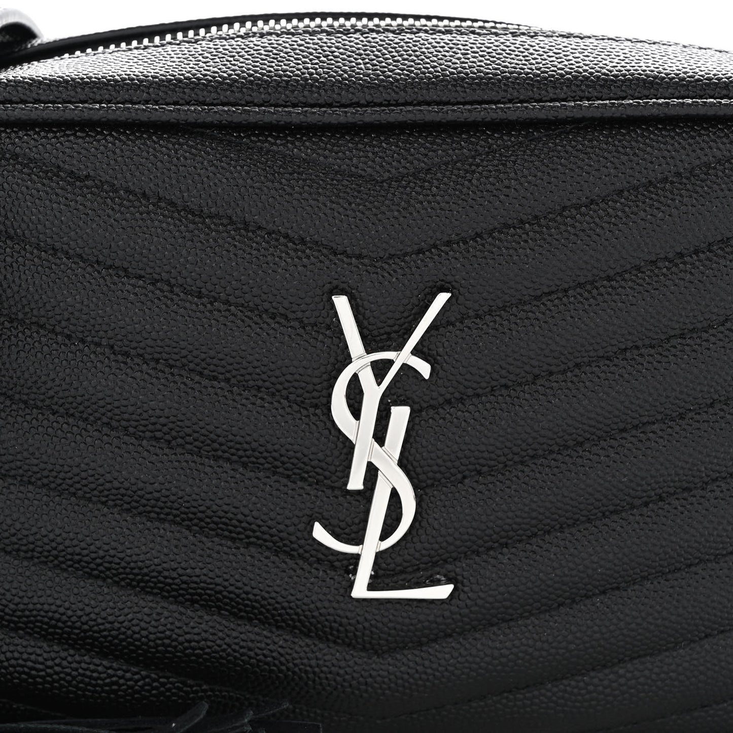 Grain De Poudre Matelasse Monogram Mini Lou Camera Bag Black