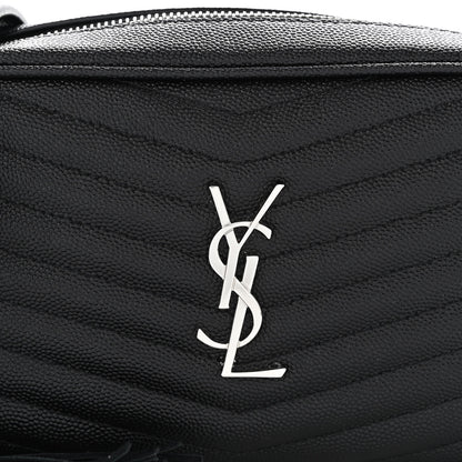 Saint Laurent Grain De Poudre Matelasse Monogram Mini Lou Camera Bag Black 8 of 11