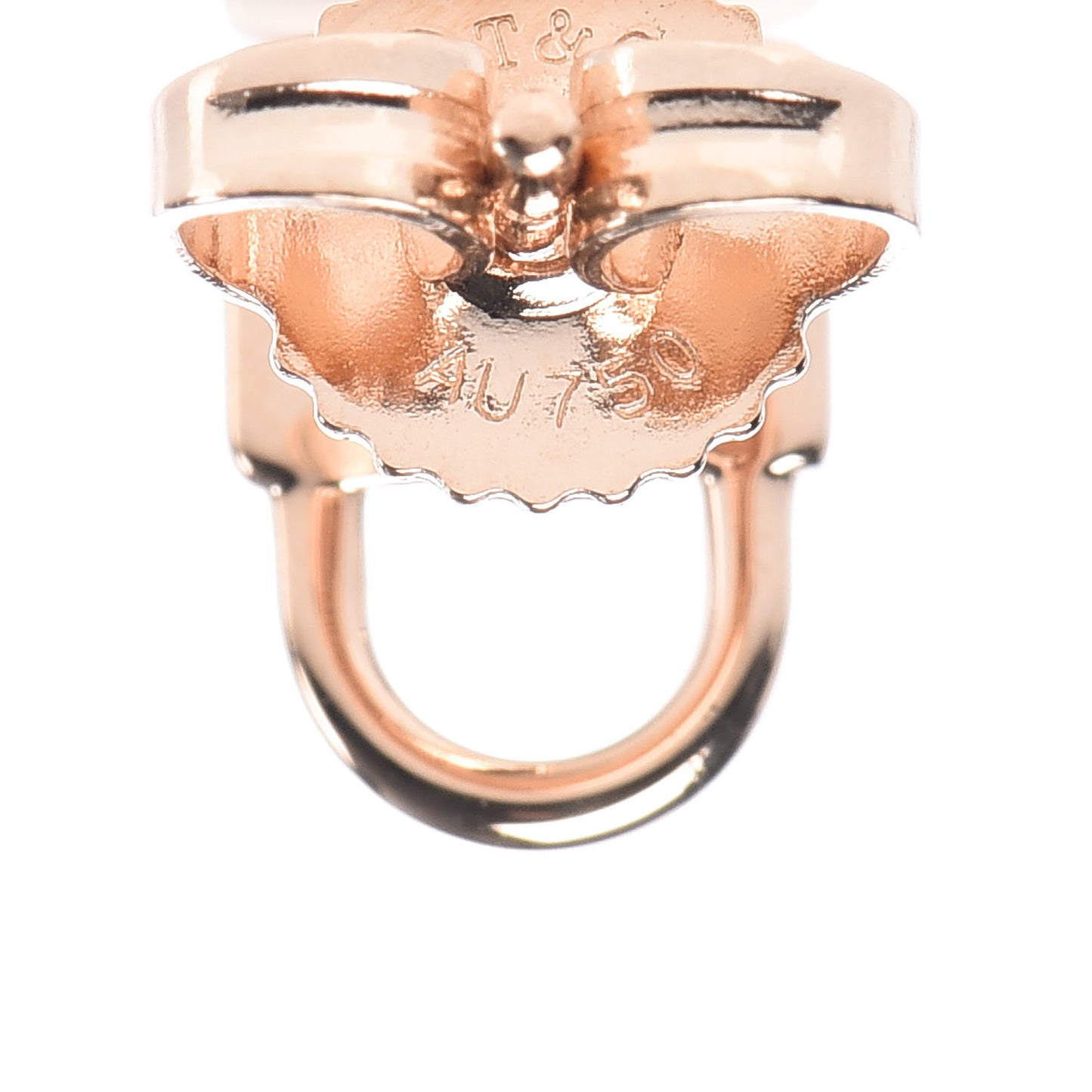 18K Rose Gold Mini Key and Lock Earrings