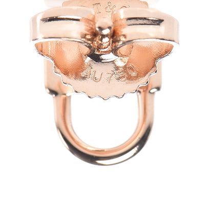 Tiffany 18K Rose Gold Mini Key and Lock Earrings 5 of 6