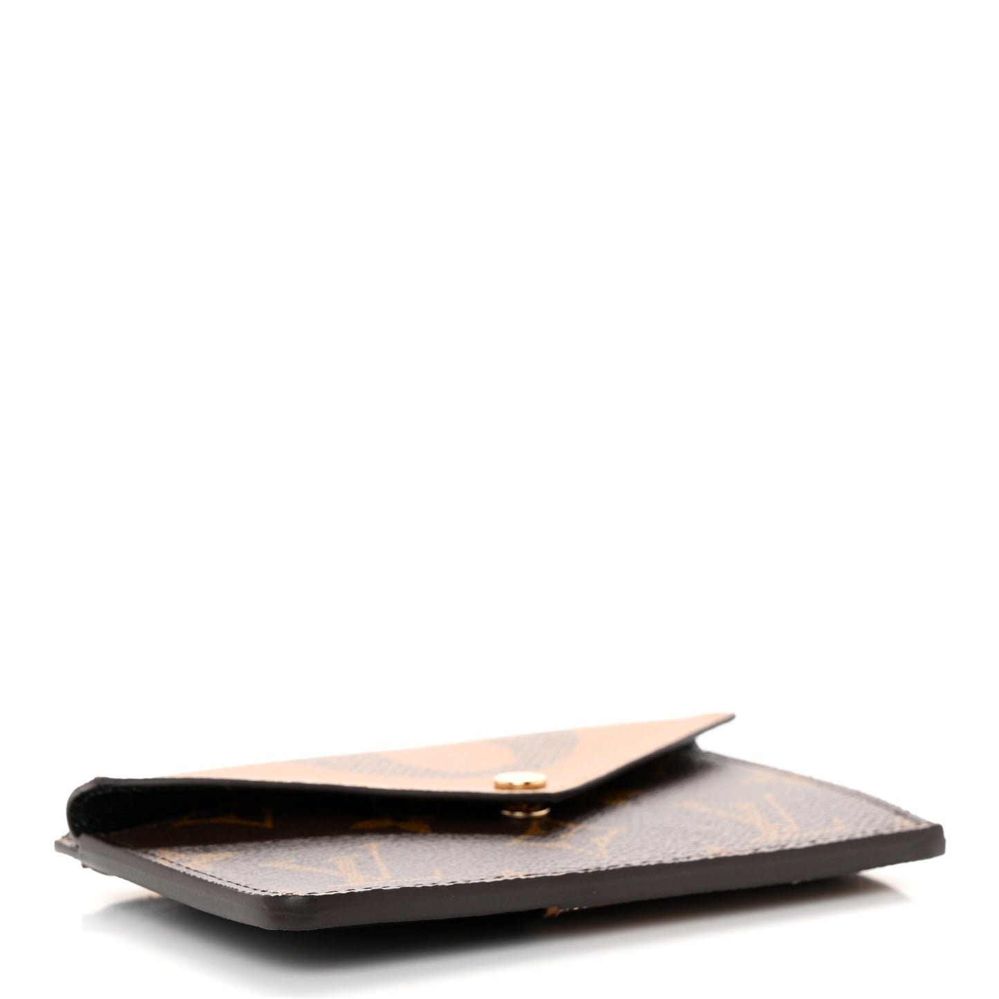 Reverse Monogram Recto Verso Card Holder Brown