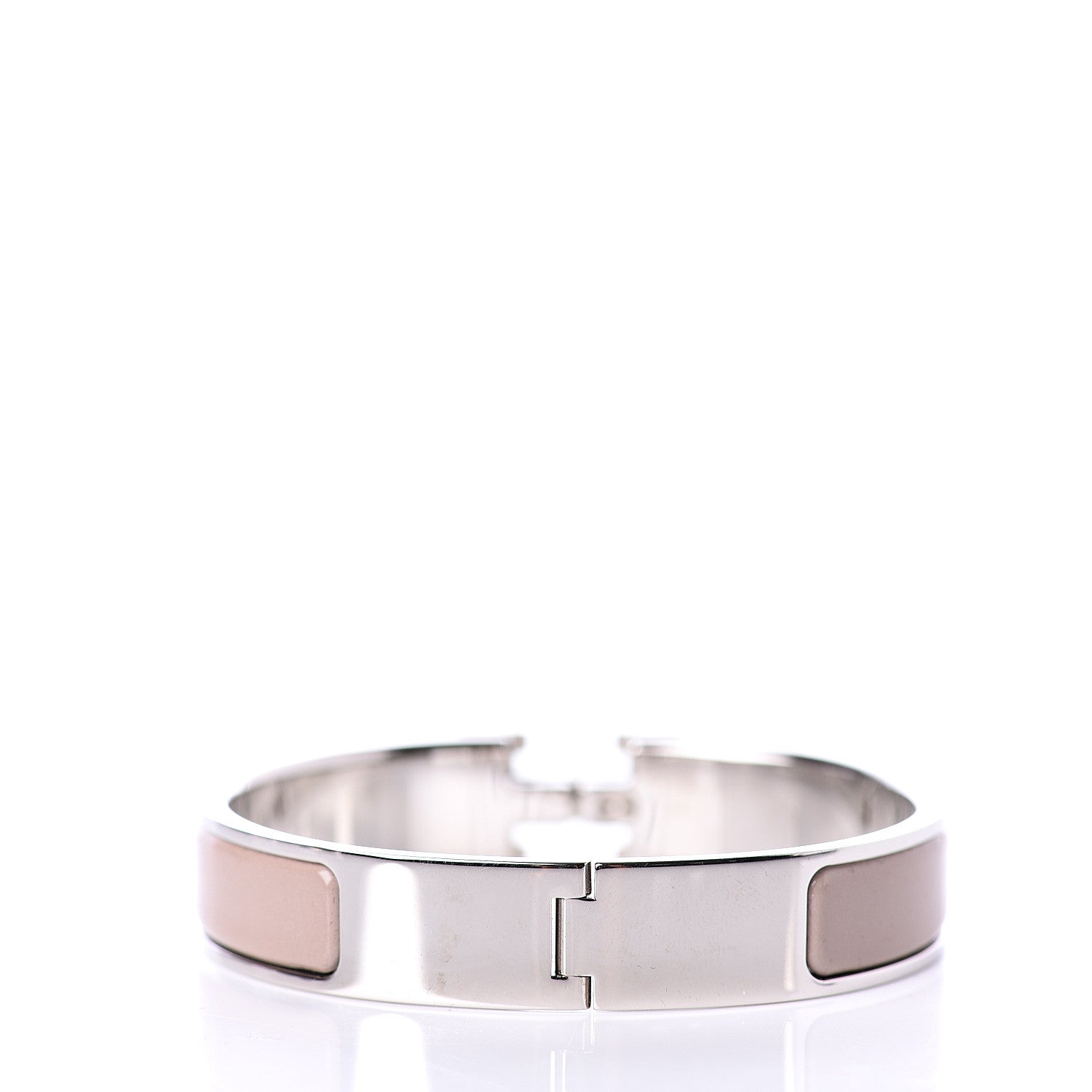 Hermes Enamel Narrow Clic Clac H Bracelet PM Marron Glace 2 of 4