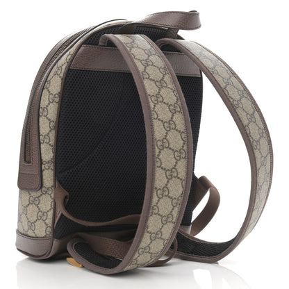 Gucci GG Supreme Monogram Calfskin Web Small Ophidia Day Backpack Beige Ebony New Acero 3 of 11
