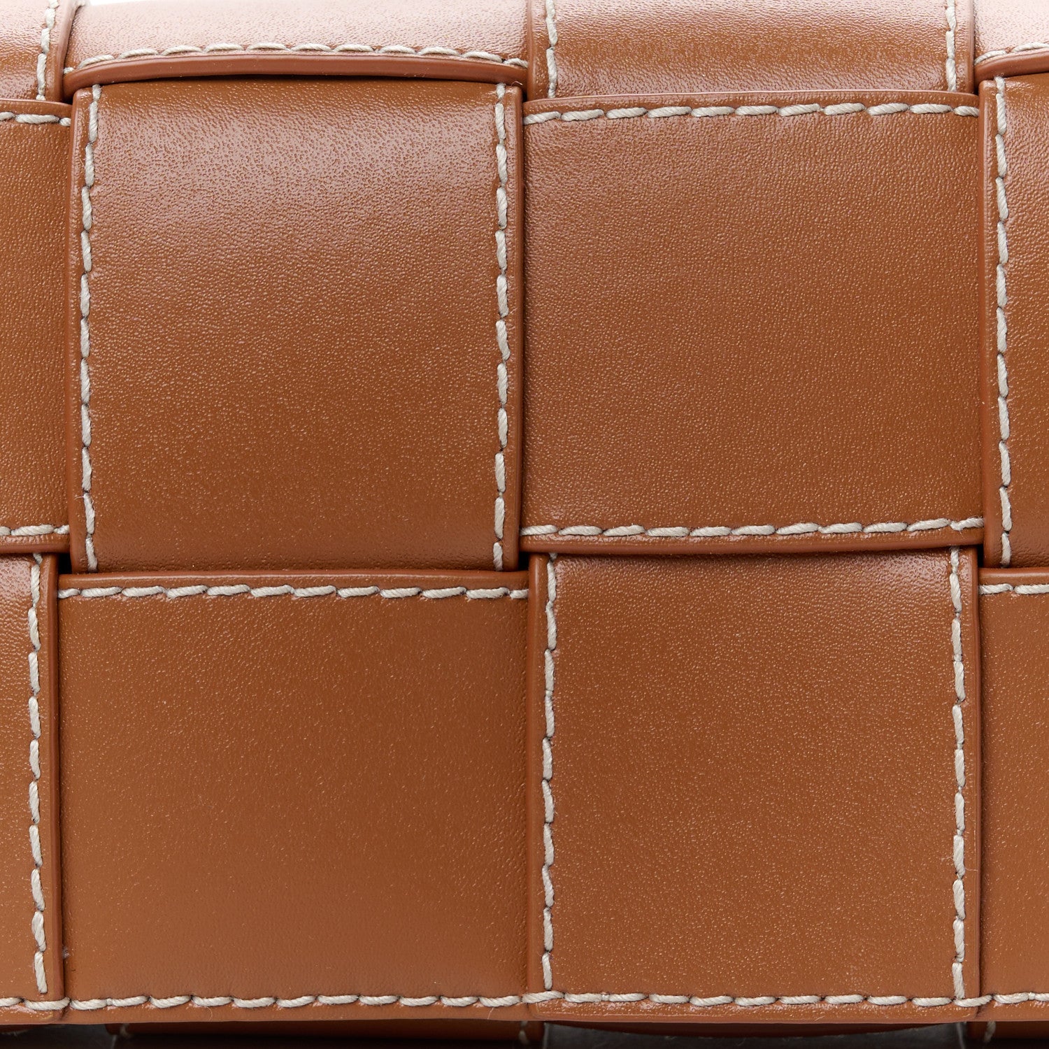 Bottega Veneta Calfskin Maxi Intreccio Mini Cassette Belt Bag Wood