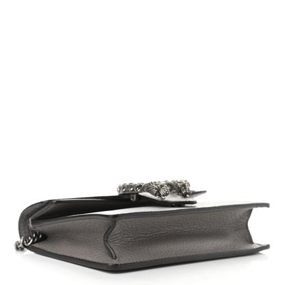 Gucci Dollar Calfskin Crystal Super Mini Dionysus Shoulder Bag Dusty Grey Black Diamond 4 of 9