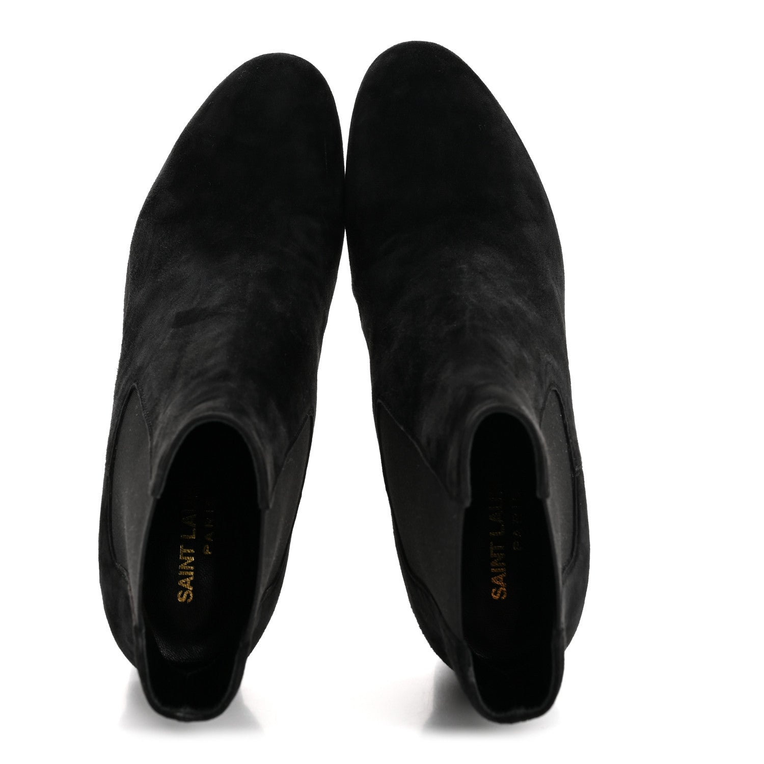 Saint Laurent Suede Loulou Pin Booties 36 Black 3 of 20
