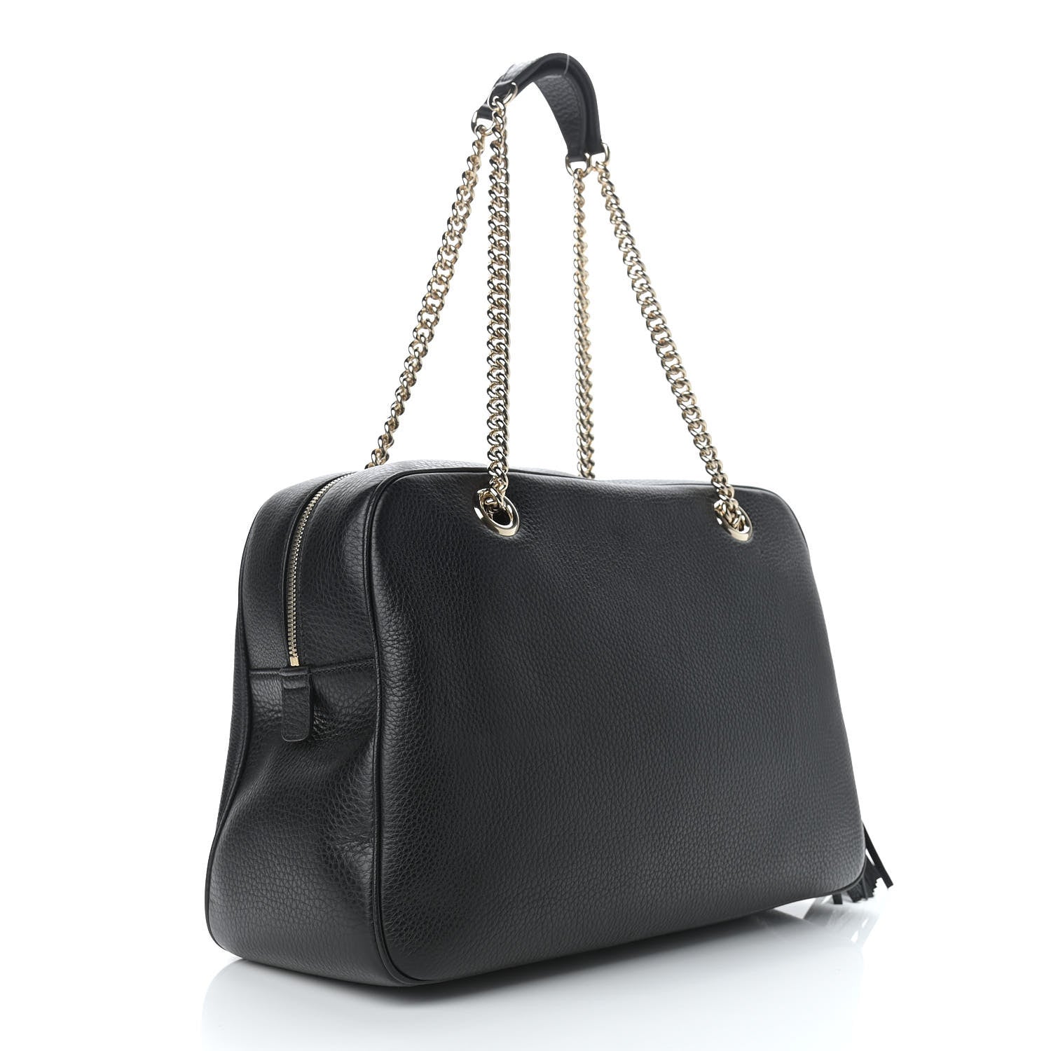 Gucci Pebbled Calfskin Medium Soho Bowler Black 3 of 9