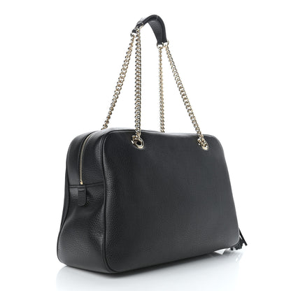Gucci Pebbled Calfskin Medium Soho Bowler Black 3 of 9